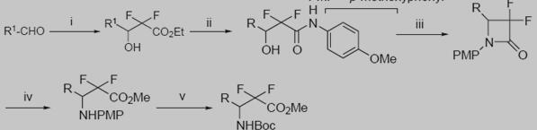  Otaka等人含氟内酯的合成路线